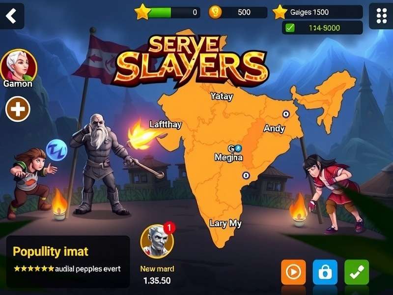 Serve Slayers Fierce Battle popularity map of India